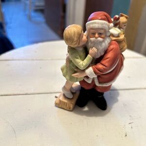 VTG Enesco Santa and Child Figurine “Please Santa Bring Me…” 1984 NWT